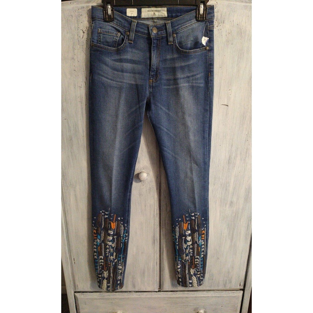 Miss me embroidered skinny jeans Size 27 Y2K Vintage
